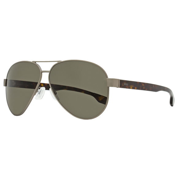 Boss Pilot Sunglasses 1560/O/S R8170 Matte Ruthenium/Havana 63mm - Picture 1 of 2